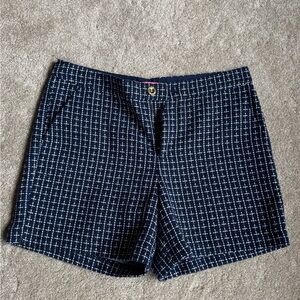 Lilly Pulitzer Size 10 Tweed Navy Shorts